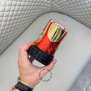 Sneaker Boot Versace nam phối màu logo vàng replica - Ảnh 7