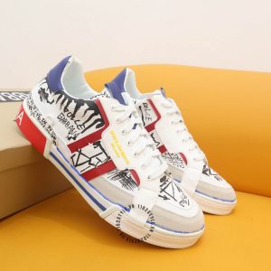 Sneaker D&G unisex màu trắng phối hoạ tiết nổi bật replica 1:1 - Ảnh 2