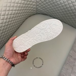 Giày unisex D&G màu trắng phối hoạ tiết replica 1:1 chính hãng - Ảnh 7