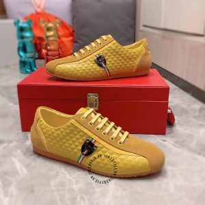 Giày Dolce & Gabbana màu vàng nổi bật rep 1:1 chính hãng - Ảnh 2