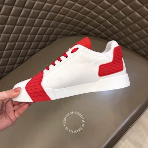 Giày nam Dolce & Gabbana màu trắng phối đỏ super fake 1:1 - Ảnh 5