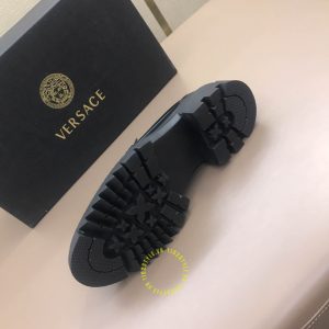 Giày Loafer Versace nam da trơn màu đen super fake 1:1 - Ảnh 5