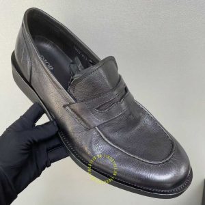 Giày super fake loại 1 Loafer Dior nam da mềm màu đen cao cấp - Ảnh 5