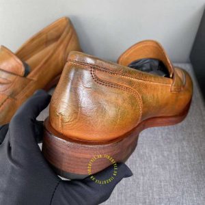 Giày super fake loại 1 Loafer Dior nam da mềm màu nâu da bò - Hình ảnh 8