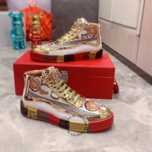 Sneaker Boot Versace nam phối màu super fake loại 1 - Ảnh 5
