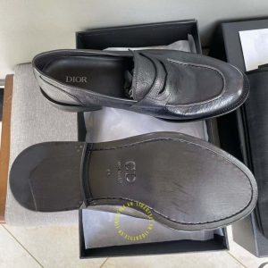 Giày super fake loại 1 Loafer Dior nam da mềm màu đen cao cấp - Ảnh 4