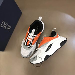 Giày thể thao Dior da thật phối vải lưới super fake loại 1 - Ảnh 3