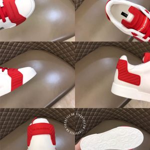 Giày nam Dolce & Gabbana màu trắng phối đỏ super fake 1:1 - Ảnh 9
