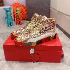 Sneaker Boot Versace nam phối màu super fake loại 1 - Ảnh 4
