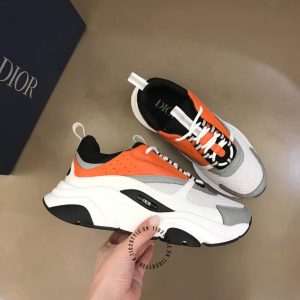 Giày thể thao Dior da thật phối vải lưới super fake loại 1 - Ảnh 2