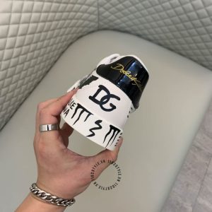 Giày Dolce & Gabbana trắng chữ đen super fake loại 1 - Hình ảnh 7