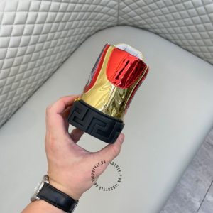 Sneaker Boot Versace phối màu logo kim loại super fake 1:1 - Ảnh 7
