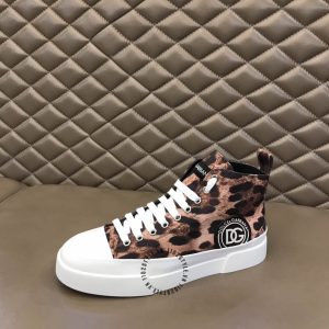 Giày thể thao D&G unisex hoạ tiết da báo super fake loại 1 - Ảnh 7