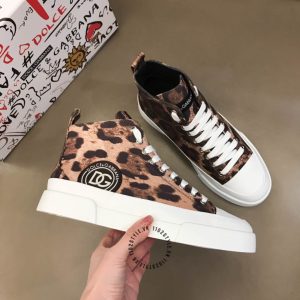 Giày thể thao D&G unisex hoạ tiết da báo super fake loại 1 - Ảnh 4