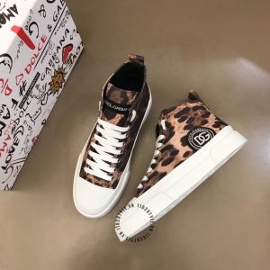 Giày thể thao D&G unisex hoạ tiết da báo super fake loại 1 - Ảnh 3