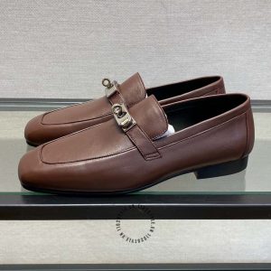 Giày lười Hermes nam da trơn cao cấp Like Auth giá ưu đãi - Hình ảnh 3