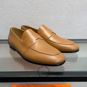 Giày lười Hermes nam da trơn phiên bản Like Auth - Hình ảnh 3