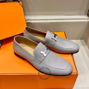 Giày Loafer Hermes nam logo sang trọng hàng hiệu cao cấp - Hình ảnh 3