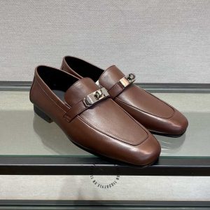 Giày lười Hermes nam da trơn cao cấp Like Auth giá ưu đãi - Hình ảnh 2