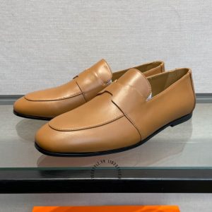 Giày lười Hermes nam da trơn phiên bản Like Auth - Hình ảnh 2