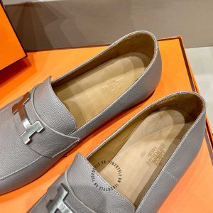 Giày Loafer Hermes nam logo sang trọng hàng hiệu cao cấp - Hình ảnh 6