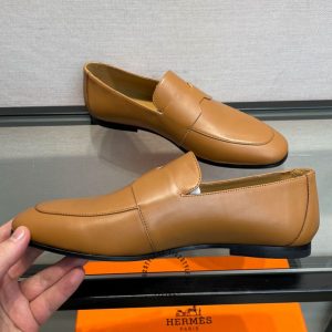 Giày lười Hermes nam da trơn phiên bản Like Auth - Hình ảnh 5