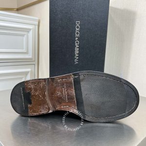 Giày nam Dolce & Gabbana màu nâu dây buộc cao cấp hàng hiệu - Ảnh 8