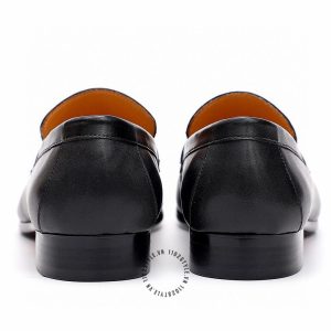 Giày Loafer Hermes nam màu đen da trơn phiên bản cao cấp - Hình ảnh 8