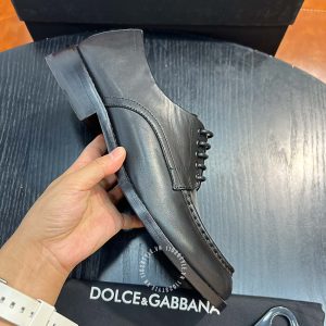 Giày tây nam Dolce & Gabbana màu đen dây buộc cao cấp - Ảnh 5