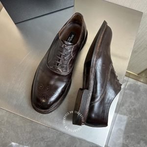 Giày nam Dolce & Gabbana màu nâu dây buộc cao cấp hàng hiệu - Ảnh 3