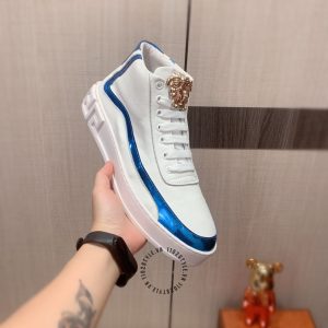 Giày thể thao cao cấp Sneaker Boot Versace màu trắng replica - Ảnh 8