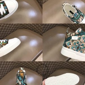 Giày thể thao D&G cổ cao hoạ tiết phối màu cao cấp - Ảnh 9