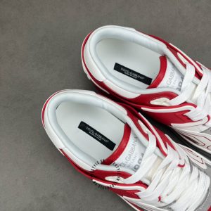 Giày thể thao Dolce & Gabbana màu trắng phối đỏ fake loại 1 - Ảnh 9