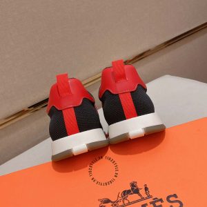 Giày thể thao hàng hiệu Hermes đen phối trắng fake loại 1 - Hình ảnh 8