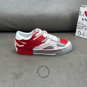 Giày thể thao Dolce & Gabbana màu trắng phối đỏ fake loại 1 - Ảnh 6
