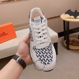 Giày thể thao hàng hiệu Hermes phối màu fake loại chuẩn 1:1 - Hình ảnh 2