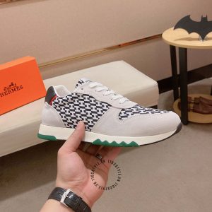 Giày thể thao hàng hiệu Hermes phối màu fake loại chuẩn 1:1 - Hình ảnh 4