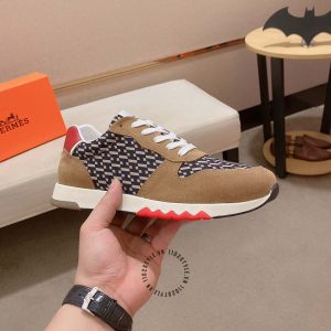 Giày thể thao hàng hiệu Hermes phối màu da xịn giá ưu đãi - Hình ảnh 4
