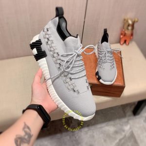 Giày Hermes thể thao hàng hiệu màu ghi replica 1:1 chính hãng - Hình ảnh 7