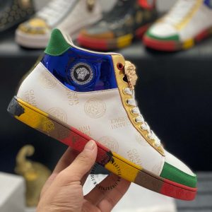 Sneaker Boot Versace nam màu be phối họa tiết hàng hiệu giá tốt - Ảnh 7