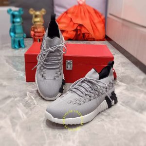 Giày Hermes thể thao hàng hiệu màu ghi replica 1:1 chính hãng - Hình ảnh 2