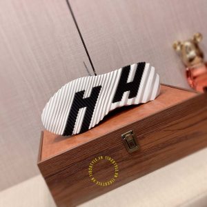 Giày Hermes thể thao hàng hiệu màu ghi replica 1:1 chính hãng - Hình ảnh 9