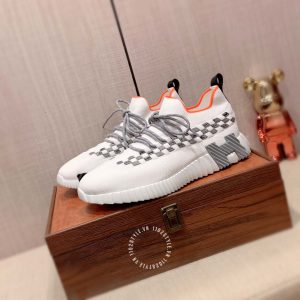 Giày Hermes thể thao hàng hiệu màu trắng replica 1:1 - Hình ảnh 4