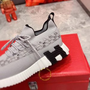 Giày Hermes thể thao hàng hiệu màu ghi replica 1:1 chính hãng - Hình ảnh 6