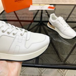 Giày thể thao Hermes màu trắng da xịn phiên bản hàng hiệu - Hình ảnh 6