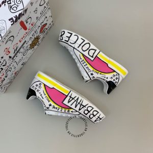 Giày thể thao D&G unisex hoạ tiết phối màu hàng hiệu Luxury - Ảnh 3