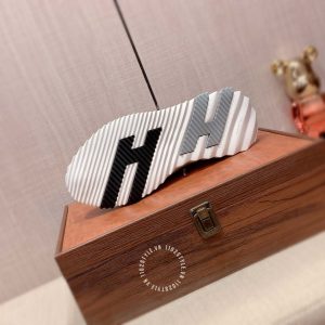 Giày Hermes thể thao hàng hiệu màu trắng replica 1:1 - Hình ảnh 9