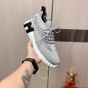 Giày Hermes thể thao hàng hiệu màu ghi replica 1:1 chính hãng - Hình ảnh 8
