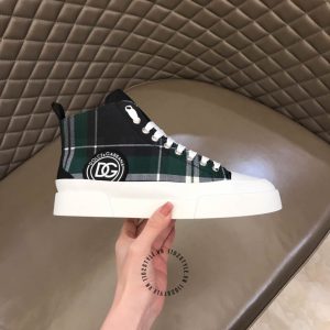 Giày thể thao D&G phối màu hoạ tiết kẻ plaid hàng hiệu - Ảnh 8