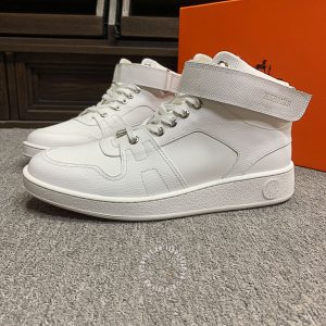 Giày nam Hermes sneaker boot màu trắng cao cấp hàng hiệu - Hình ảnh 6
